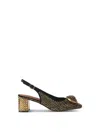 Kurt Geiger 60mm Chelsea Crystal-embellished Slingback Pumps In Black Other