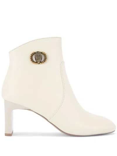 Kurt Geiger London Leather Bootie In Bone