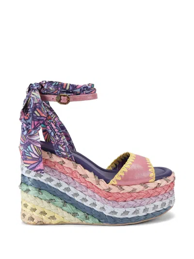 Kurt Geiger Chelsea Butterfly-print Crystal-embellished Espadrilles In Multi