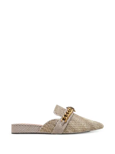 Kurt Geiger Chelsea Chain-detail Mules In Neutral
