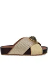 Kurt Geiger Chelsea Cross-strap Flat Sandals