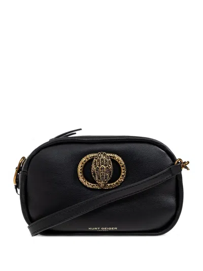 Kurt Geiger Chelsea Crystal-embellished Camera Bag In Black