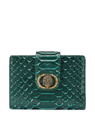Kurt Geiger Chelsea Eagle-embellishment Wallet In Green