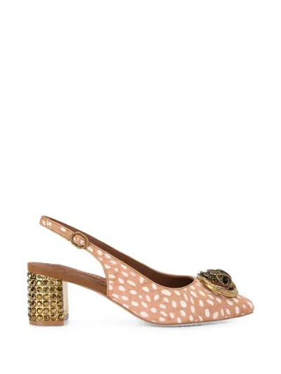 Kurt Geiger Chelsea Eagle Head Slingback Heeled Pumps In Multi