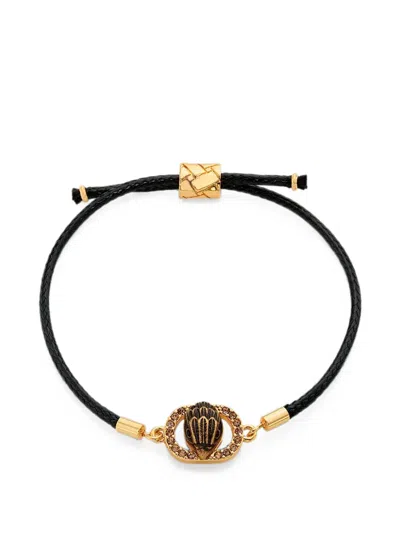 Kurt Geiger Chelsea Eagle-head Crystal-embellished Bracelet In Black