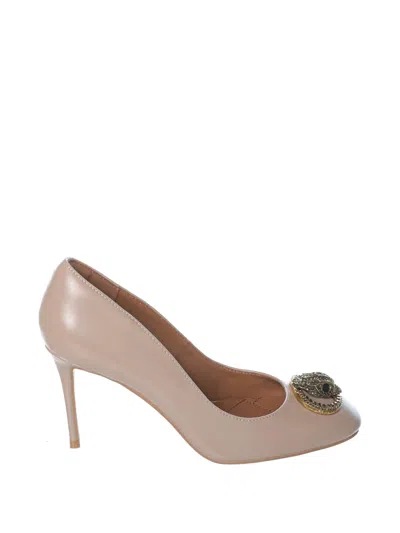 Kurt Geiger Chelsea Eagle-plaque Pumps In Neutral
