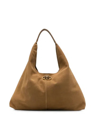 Kurt Geiger Chelsea Eagle-plaque Tote Bag In Brown