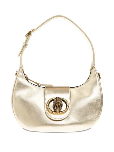 Kurt Geiger Chelsea Embellished Leather Tote Bag In Gold