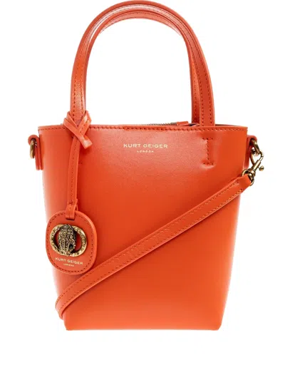 Kurt Geiger Chelsea Embellished Tote Bag In Orange
