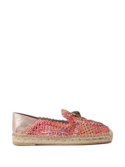 Kurt Geiger Chelsea Embroidered Metallic-effect Espadrilles In Multi