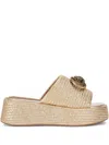 Kurt Geiger London Chelsea Flatform Slide Sandal In Neutrals