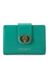 Kurt Geiger Chelsea Fold Wallet In Green