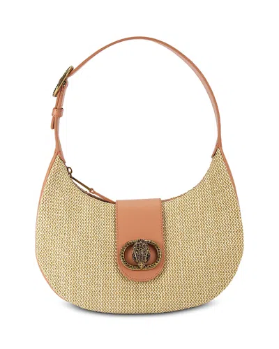 Kurt Geiger Chelsea Hobo Bag In Open Beige