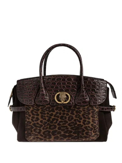 Kurt Geiger Chelsea Leopard-print Tote Bag In Brown