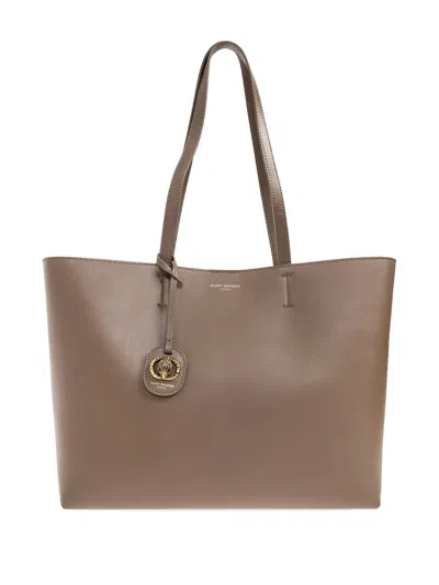 Kurt Geiger Chelsea Logo-plaque Shopper Tote Bag In Brown