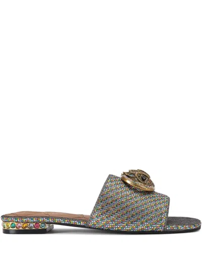 Kurt Geiger Chelsea Rhinestone-embellished Slide Sandals In Open Miscellaneous