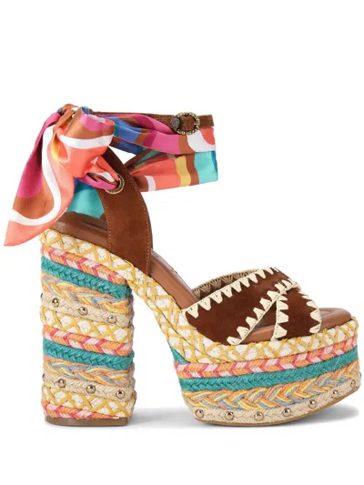 Kurt Geiger Chelsea Scarf Sandals In Mult/other