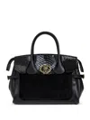 Kurt Geiger Chelsea Snakeskin-effect Tote Bag In Black