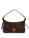 Kurt Geiger Chelsea Soft Leopard-print Shoulder Bag In Brown