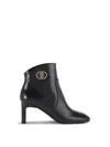 Kurt Geiger Chelsea Square Toe Bootie In Black