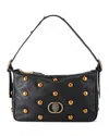 Kurt Geiger Chelsea Studded Soft Shoulder Bag In Gray