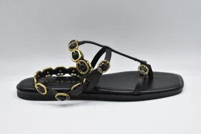 Kurt Geiger London Regent Buckle Embellished Gladiator Sandal In Animal Print
