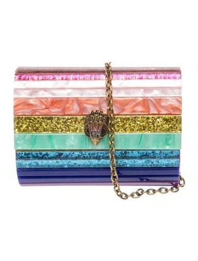 Pre-owned Kurt Geiger Clutch In Blue