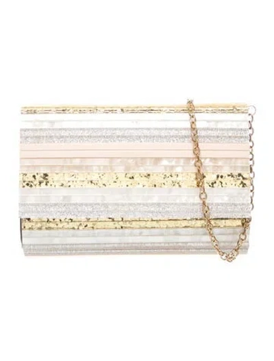 Pre-owned Kurt Geiger Clutch In Neutrals