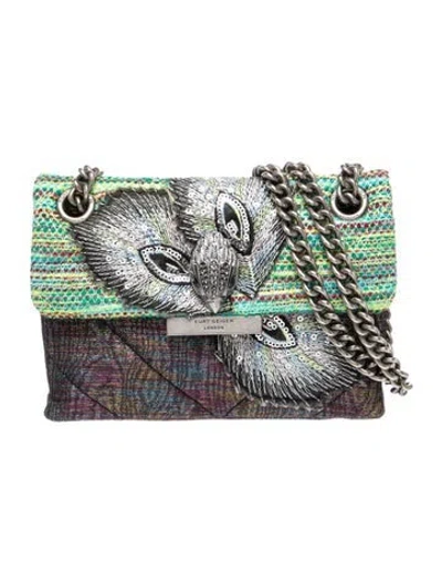 Pre-owned Kurt Geiger Crossbody Bag In Blue