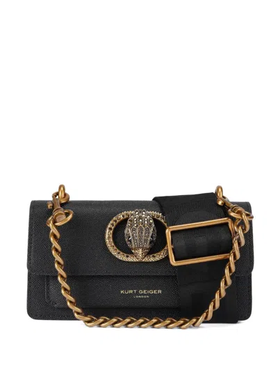 Kurt Geiger Crystal Eagle Chelsea Clutch Bag In Black