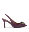 Kurt Geiger 85mm Belgrava High Sling Embellished High-heeled Pumps In Purple