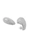 Kurt Geiger Crystal-embellished Earrings In Metallic