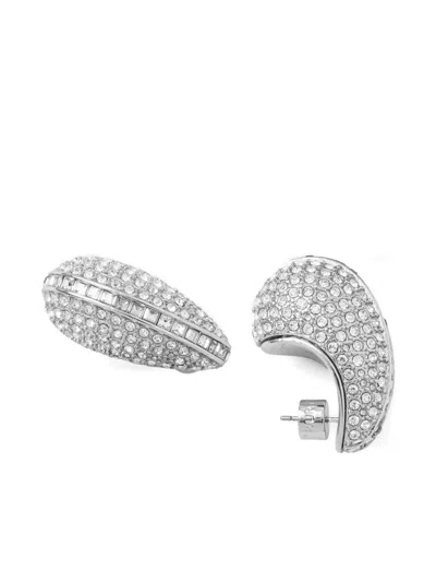 Kurt Geiger Crystal-embellished Earrings In Metallic