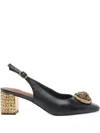 Kurt Geiger Chelsea Block Slingback In Black
