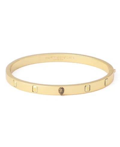 Kurt Geiger Crystal Gold-tone Eagle Stone Hinged Bangle Bracelet