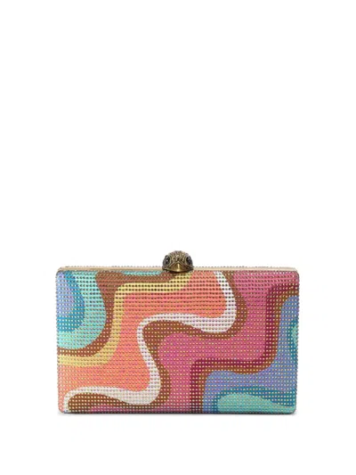 Kurt Geiger Crystal Kensington Clutch Bag In Multi