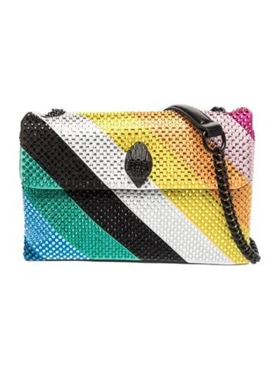 Pre-owned Kurt Geiger Crystal Minaudière In Multi