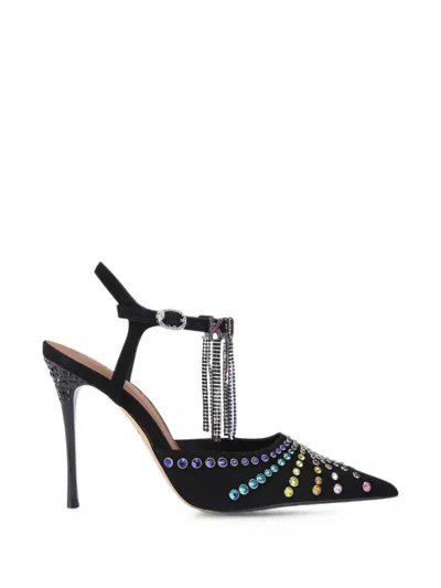 Kurt Geiger Crystal Point-toe Pumps In Red