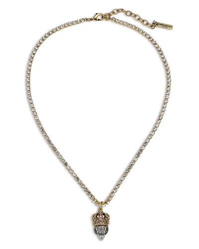 Kurt Geiger Crystal Signature Crowned Eagle Pendant Necklace, 16-18 In Gold