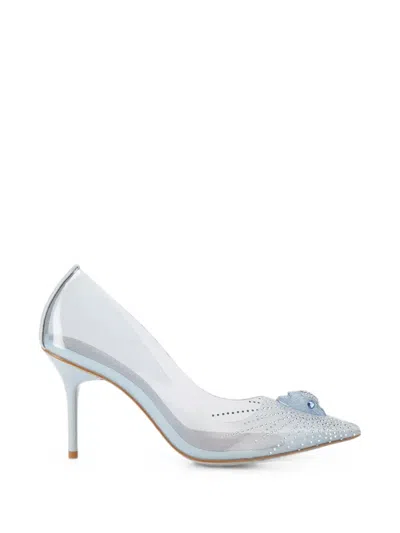 Kurt Geiger Crystal-embellished Eagle Pumps In Transparent