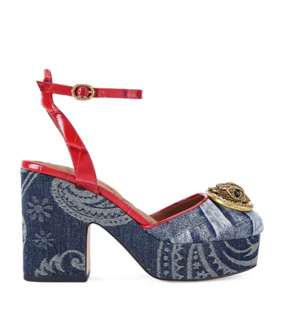 Kurt Geiger Denim Chelsea Platform Heels