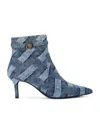 Kurt Geiger 65mm Kensington Flexi Ankle Boots In Blue