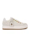 Kurt Geiger Denim Southbank Tag Sneakers In White