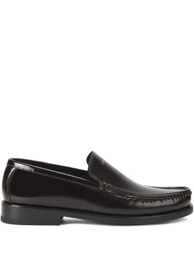 KURT GEIGER DENMAN LOGO-PRINT LOAFERS