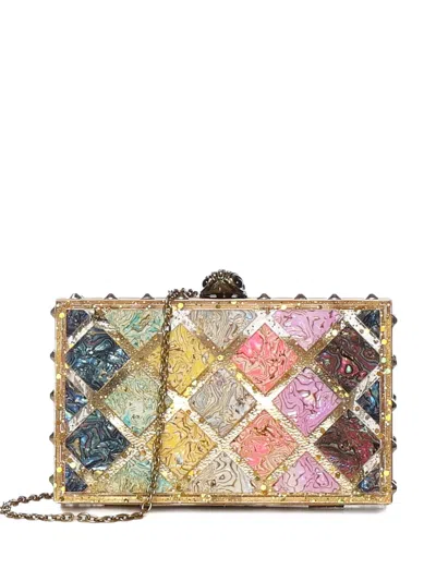 Kurt Geiger Diamond Clutch Bag In Multi