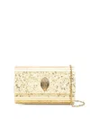 Kurt Geiger Drench Party Eagle Clutch Bag In Gold