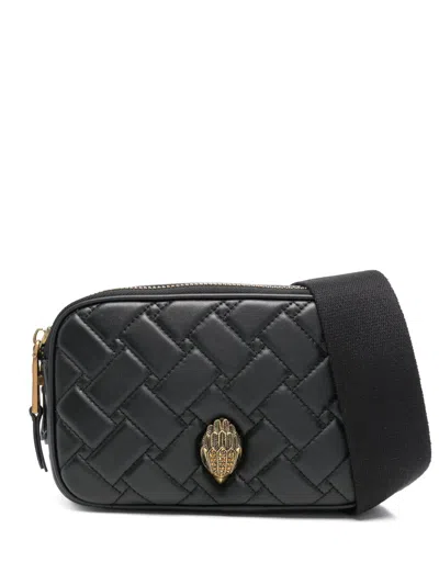 Kurt Geiger Dual-zip Crossbody Bag In Black