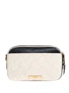 Kurt Geiger Dual-zip Quilted Shoulder Bag In White