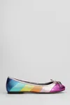 Kurt Geiger Eagle Ballet Flats In Multicolor Leather