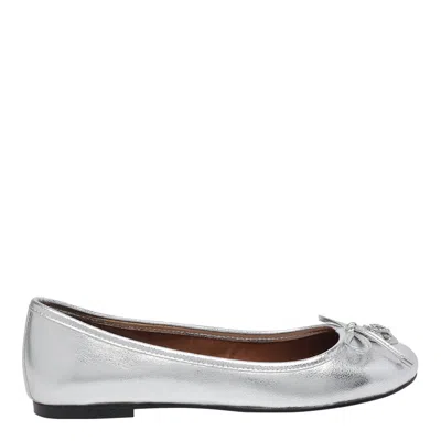 Kurt Geiger Eagle Ballet Flats In Silver